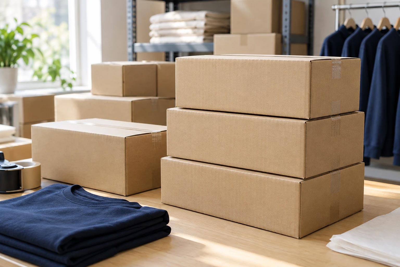 Placeholder packaging and shipping