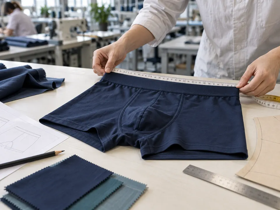 AI-generated placeholder showing a boxer brief fit review