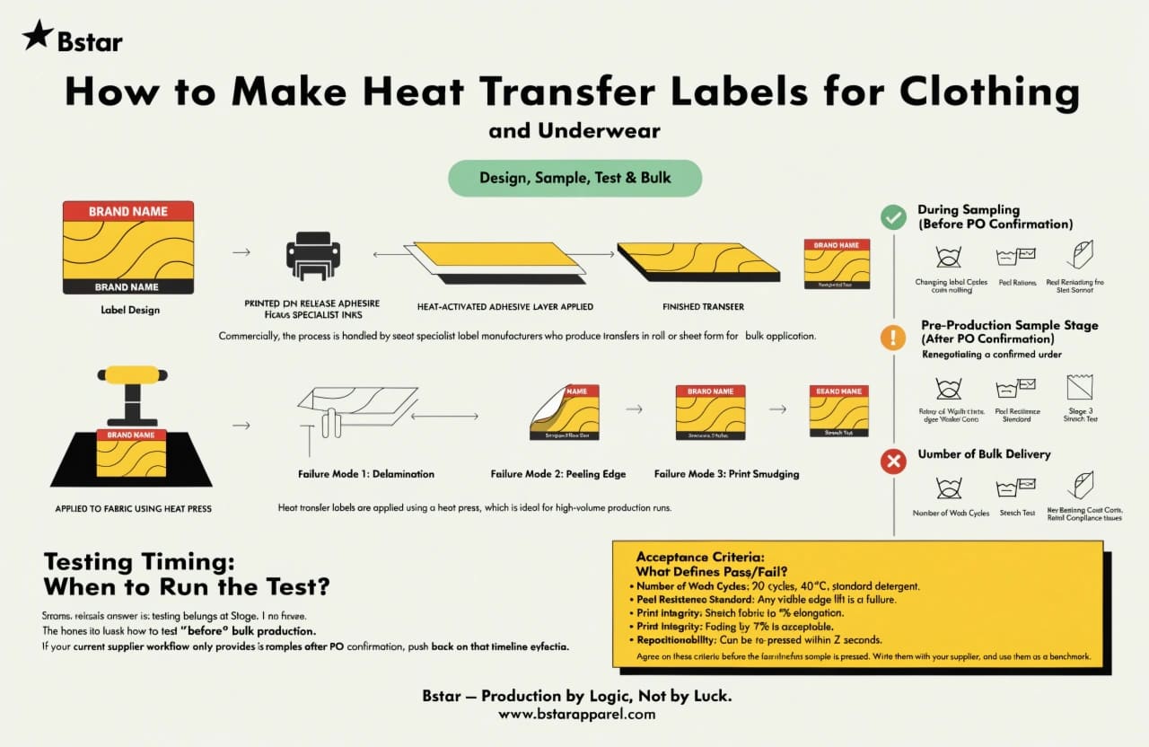 Heat Transfer Label Production Process for Custom Clothing heat transfer label production process for clothing and underwear
